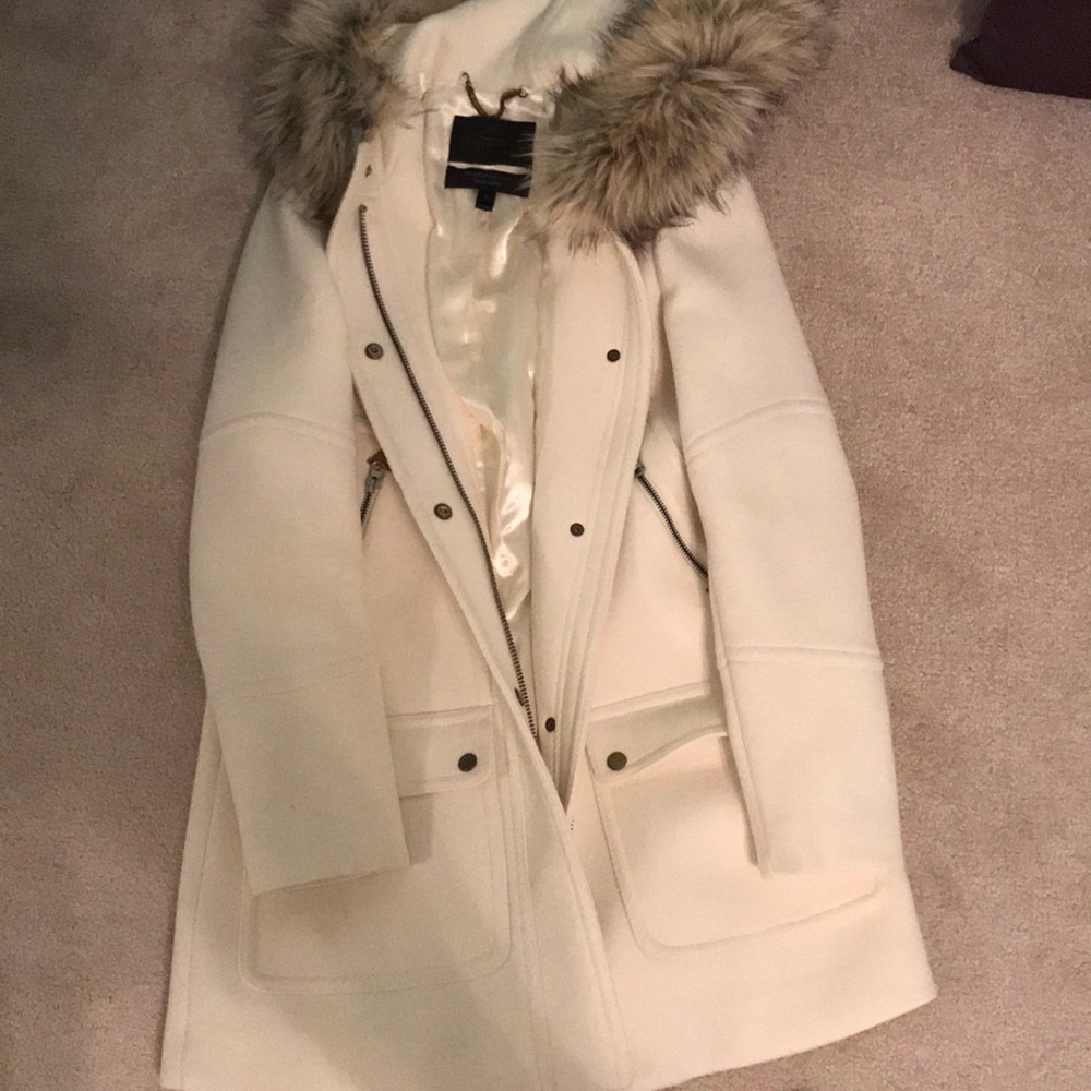 Jcrew cream winter coat